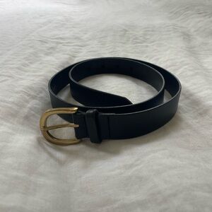 J. Crew Black Leather Belt